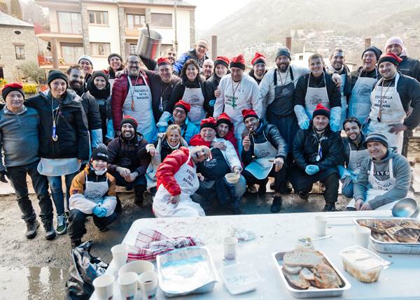 Set olles amb els noms de cada quart, a l’escudella de Sant Antoni de la Massana